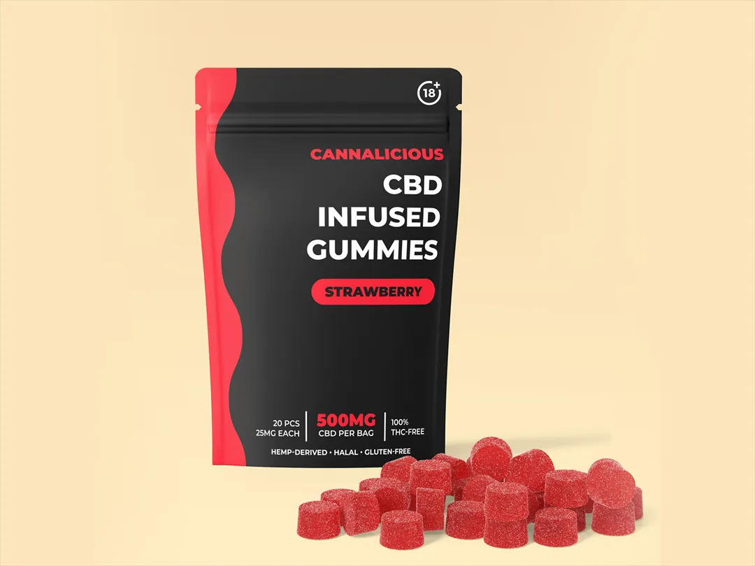 Cannalicious CBD Infused Gummies — Photorealistic Supplements, Vape & Wellness 3D Product Rendering & CGI Visualization by 3diz Studio